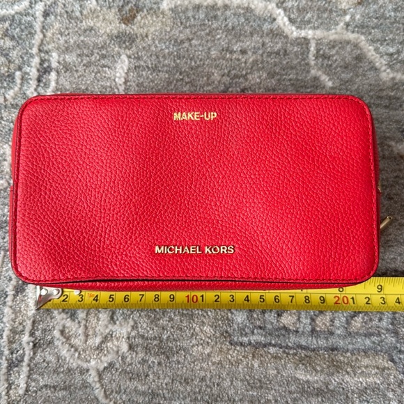 Michael Kors Red Makeup Bag - Picture 1 of 7